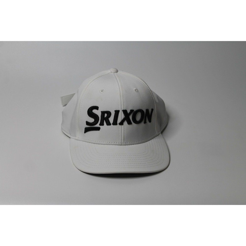 Srixon Hat Cap Snap Back One Size White Mens Golf Logo Baseball Sports Casual